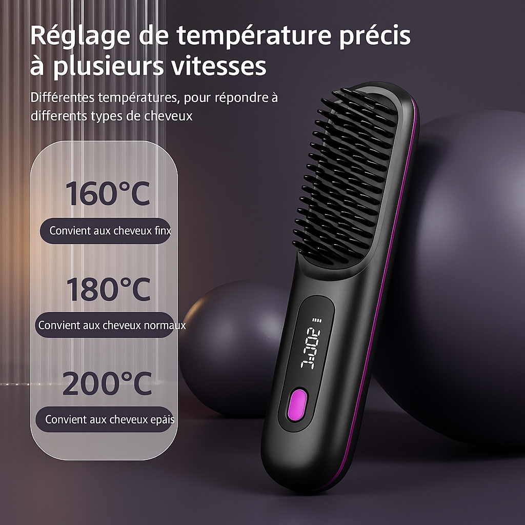 NovaLiss - Lisseur de Cheveux Électrique – Brillance Instantanée!